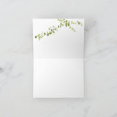 Twee vogels op een Roos Bud Branch Bedankkaart (Binnen)