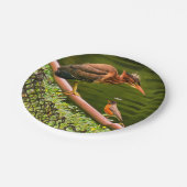 Twee vogels papieren bordje (Gekanteld)