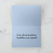 Twee vogels perfect samen verlovingskaart kaart (Binnen)