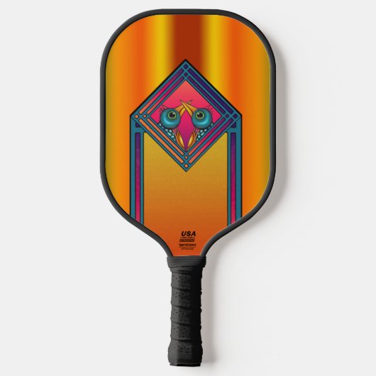Twee vogels pickleball paddle (Achterkant)