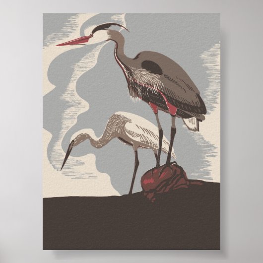 Twee vogels poster (Voorkant)