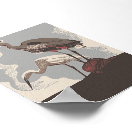 Twee vogels poster (Hoek)