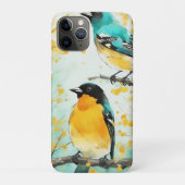Twee vogels zittend op boomtak Case-Mate iPhone case (Achterkant)