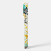 Twee vogels zittend op boomtak iPhone hoesje (Linkerkant)