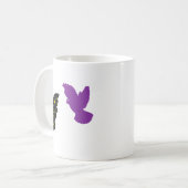 Twee Vogels Zodiac Mok • Dubbele Hemel Silhouet (Voorkant links)