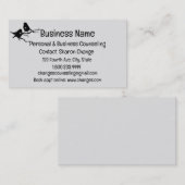 Twee vogelSilhouette Personal counseling Service Visitekaartje (Voorkant / Achterkant)