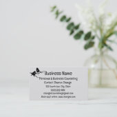 Twee vogelSilhouette Personal counseling Service Visitekaartje (Staand voorkant)