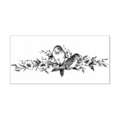  twee vogelsoorten Antiek Rubberstempel (Afrduk)