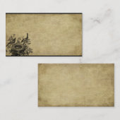 Twee vogelsoorten en hun nestprim Biz-kaarten Visitekaartje (Voorkant / Achterkant)