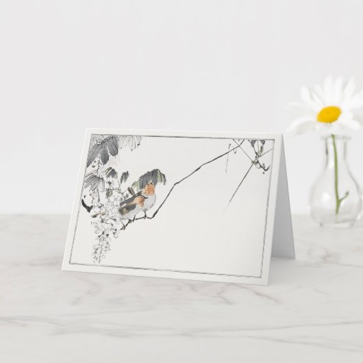 Twee vongen op een tak kaart (Kleine Plant)