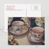 Twee voor het Briefkaart van Tea (Voorkant / Achterkant)