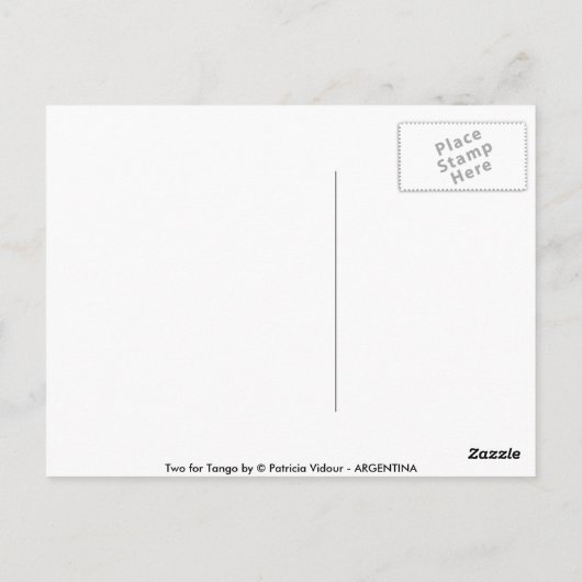 Twee voor Tango Briefkaart (Achterkant)