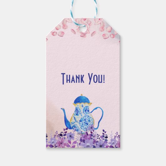 Twee voor twee tweeling Baby shower Cadeaulabel (Voorkant)