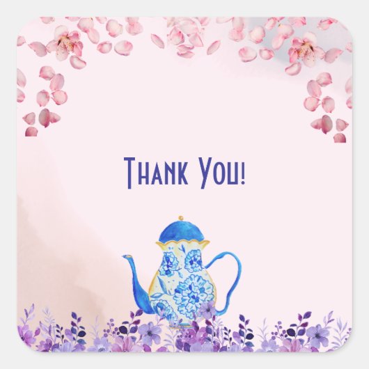 Twee voor twee tweeling Baby shower Vierkante Sticker (Voorkant)