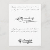 Twee Voorbeelden van de Handtekening Briefkaart (Voorkant)