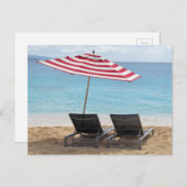 TWEE VOORZITTERS ONDER EEN UMBRELLA BRIEFKAART (Voorkant / Achterkant)