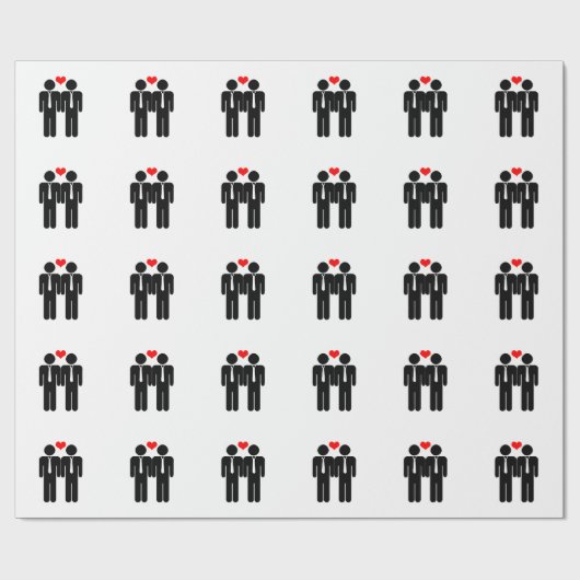 Twee vormen van Stropdas wedden Cadeaupapier (Vlak)