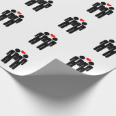 Twee vormen van Stropdas wedden Cadeaupapier (Hoek)