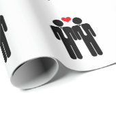 Twee vormen van Stropdas wedden Cadeaupapier (Rol Hoek)