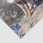 Twee Vossen Decoupage Tissuepapier (Detail)