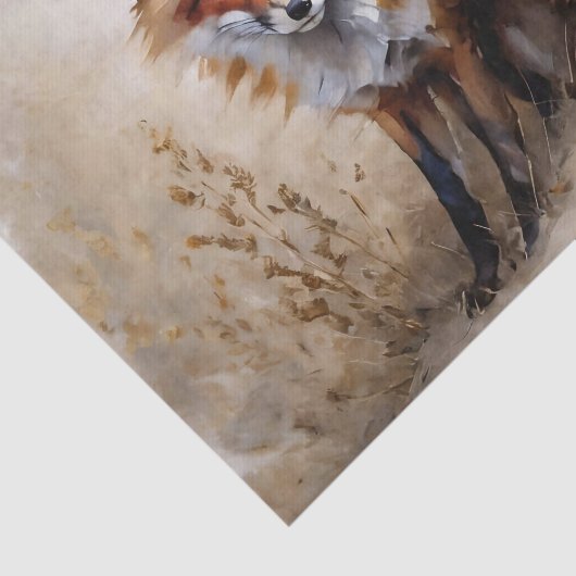 Twee vossen ontkoppelen weefsel papier (Detail)