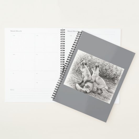 Twee Vossen Potloodschets Hardcover Planner¬iti Planner (Display)