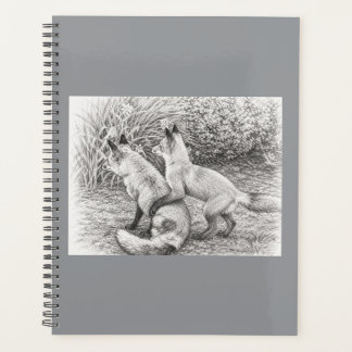 Twee Vossen Potloodschets Hardcover Planner&notiti Planner