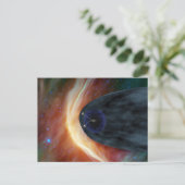 Twee Voyager ruimtesondes die turbulente ruimte ve Briefkaart (Staand voorkant)