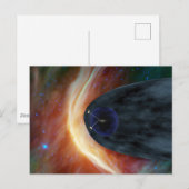 Twee Voyager ruimtesondes die turbulente ruimte ve Briefkaart (Voorkant / Achterkant)