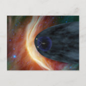 Twee Voyager ruimtesondes die turbulente ruimte ve Briefkaart (Voorkant)