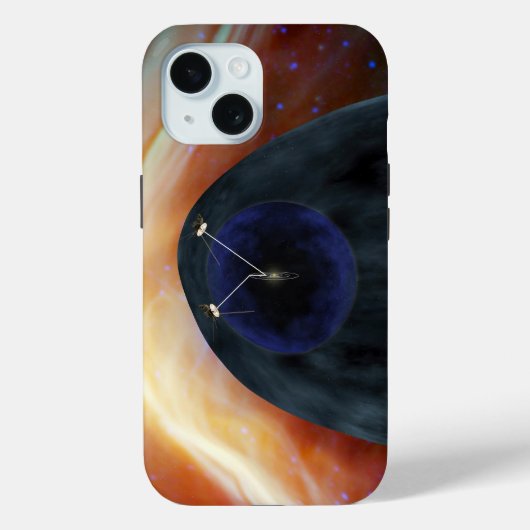 Twee Voyager ruimtesondes die turbulente ruimte ve Case-Mate iPhone Case (Achterkant)