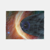 Twee Voyager ruimtesondes die turbulente ruimte ve Fleece Deken (Voorkant (Horizontaal))