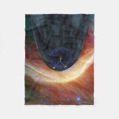 Twee Voyager ruimtesondes die turbulente ruimte ve Fleece Deken (Voorkant)