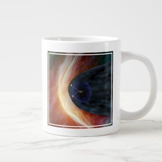 Twee Voyager ruimtesondes die turbulente ruimte ve Grote Koffiekop (Rechts)