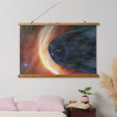 Twee Voyager ruimtesondes die turbulente ruimte ve Hangend Wandkleed (Slaapkamer)