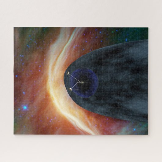Twee Voyager ruimtesondes die turbulente ruimte ve Legpuzzel (Horizontaal)