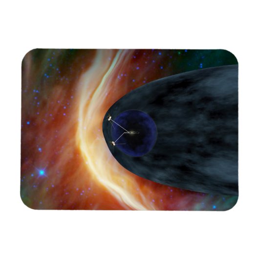 Twee Voyager ruimtesondes die turbulente ruimte ve Magneet (Horizontaal)