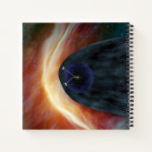 Twee Voyager ruimtesondes die turbulente ruimte ve Notitieboek (Achterkant)