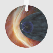 Twee Voyager ruimtesondes die turbulente ruimte ve Ornament (achterkant)