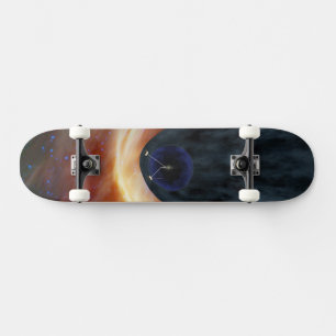 Twee Voyager ruimtesondes die turbulente ruimte ve Persoonlijk Skateboard