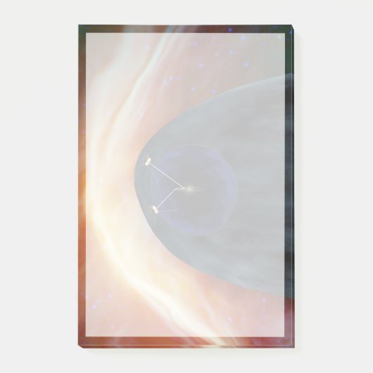 Twee Voyager ruimtesondes die turbulente ruimte ve Post-it® Notes (Voorkant)