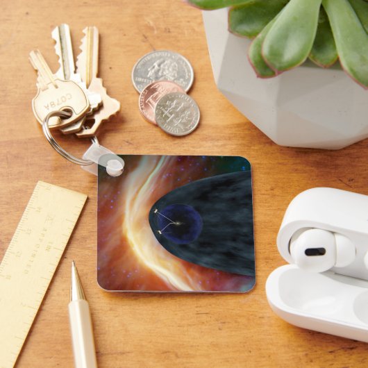 Twee Voyager ruimtesondes die turbulente ruimte ve Sleutelhanger (Bureau)