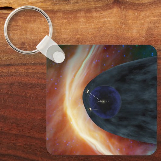 Twee Voyager ruimtesondes die turbulente ruimte ve Sleutelhanger (Voorkant)