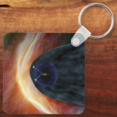 Twee Voyager ruimtesondes die turbulente ruimte ve Sleutelhanger (Achterkant)