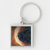 Twee Voyager ruimtesondes die turbulente ruimte ve Sleutelhanger (Voorkant)