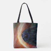 Twee Voyager ruimtesondes die turbulente ruimte ve Tote Bag (Achterkant)
