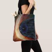 Twee Voyager ruimtesondes die turbulente ruimte ve Tote Bag (Dichtbij)
