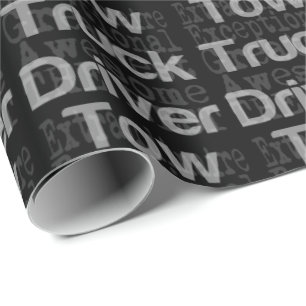 Twee vrachtwagenchauffeurs buitengewoon inpakpapie cadeaupapier