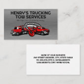 twee vrachtwagenvoertuigen | Herstelservices Visitekaartje (Voorkant / Achterkant)