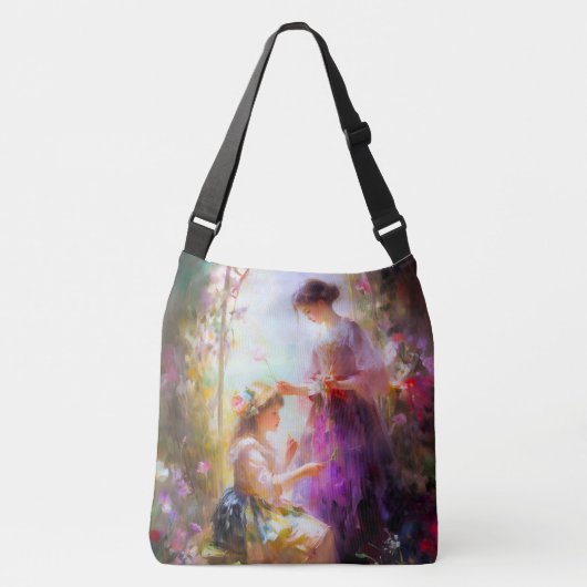 Twee vrienden crossbody tas (Voorkant)